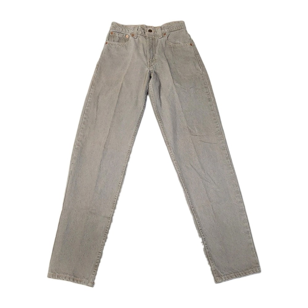 Vintage 1995 Levi's 550 Jeans 28x32 Made USA Gray Taupe Measures 26x31.5
